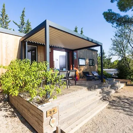 Kamp alanı Mobil Confortable Pour 8 Avec Privatif, Terrasse - Api-1-52-560 *
